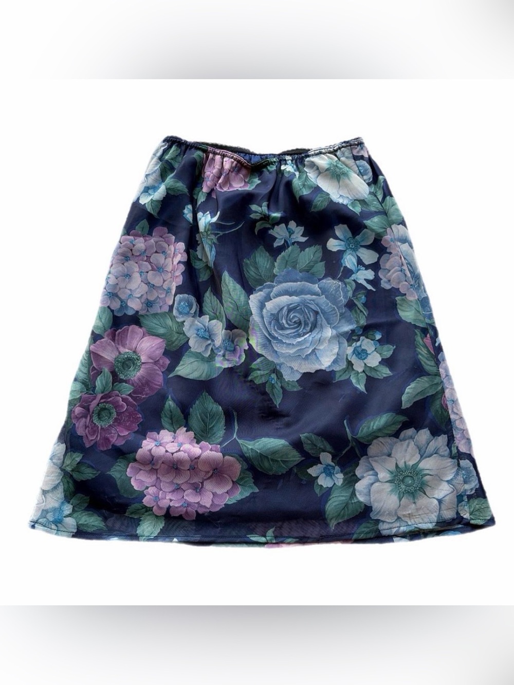 Vintage chiffon floral fairy whimsy skirt